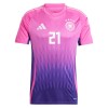 Original Fußballtrikot Deutschland Gundogan 21 Auswärtstrikot EURO 2024 Für Herren